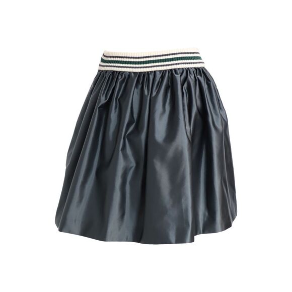 Miu Miu Full Mini Skirt in Green Polyamide